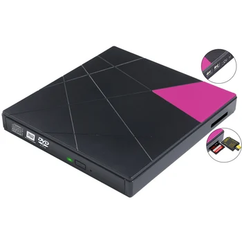 Cd-плейър Jigsaw Външен USB3.0 Устройство за Запис на cd-та, USB Разширена Карта Памет U Диск с USB2.0 за PC, Mac Лаптоп Нетбук