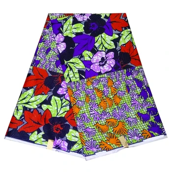 Цените на едро!африканска восъчен плат с принтом 6 ярда високо качество на Нигерия Анкара восъчни тъкан полиестерен плат за рокли, Гана